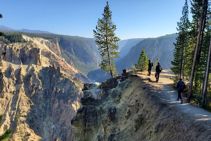 Hiking the Grand Canyon Rim at the Yellowstone River.